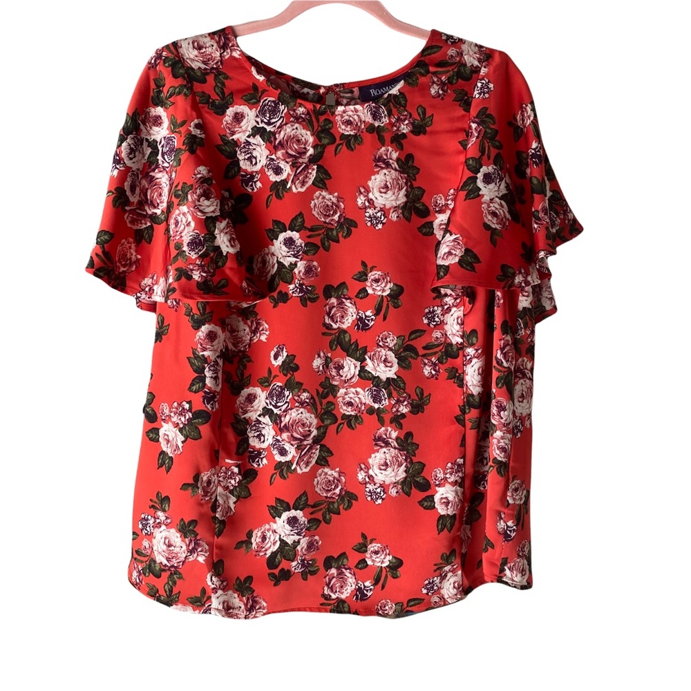 Roaman’s Floral Blouse
